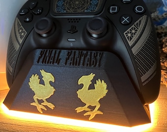 Final Fantasy Controller Stand - Playstation 5 with LED - Gift Idea - Birthday - Easter