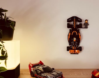 LEGO Speed Champions Wall Mount – Custom Storage – Easy to Attach – LEGO Car Display Accessory – 8 Studs