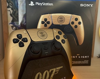 007-Themed PS5 Controller Stand - First Light - With or Without LEDs - Gaming Accessory - PlayStation Fan Gift