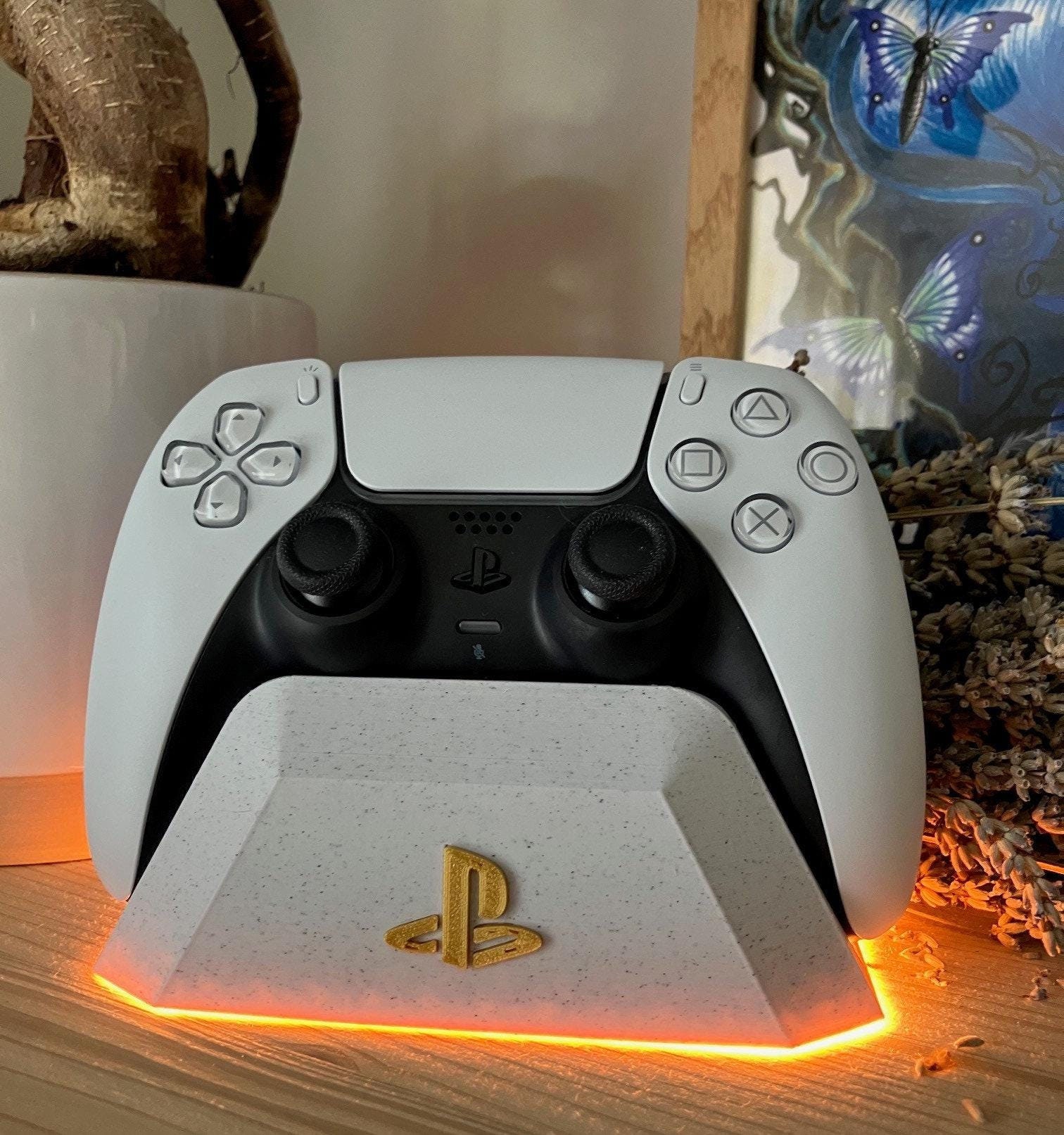 Controller PS5 Dualsense Personalizzato – Bianco Cromato E Oro Artico - Foto 3