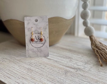 Beautiful gold Earrings, / Dangle Earrings / Church Jewelry / boho Earrings / Gifts For Her / lightweight Earrings / gold brown earrings