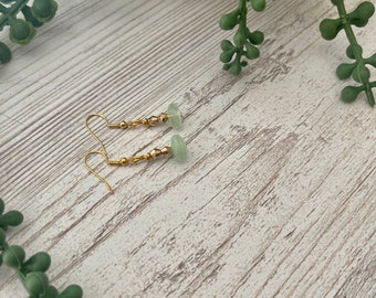 Green Earrings / small jewelry / statement earrings / Dangle Earrings / Gifts For Her /boho Earrings / Handmade Jewelry / Dainty