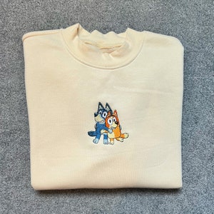 Bingo and Bluey Embroidered Crewneck