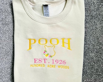 Pooh Est 1926 Embroidered Crewneck - Also Available in Eeyore, Tigger and Piglet
