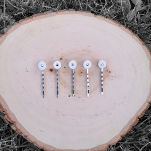 Crystal antler bobby pins