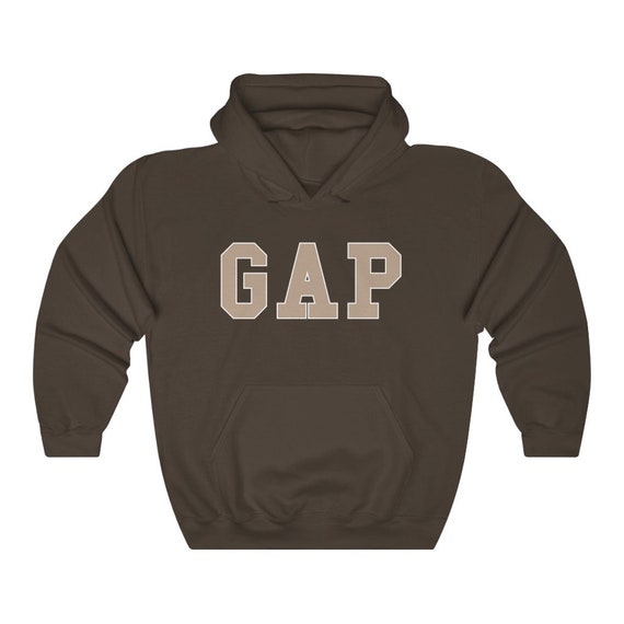 brown gap hoodie men