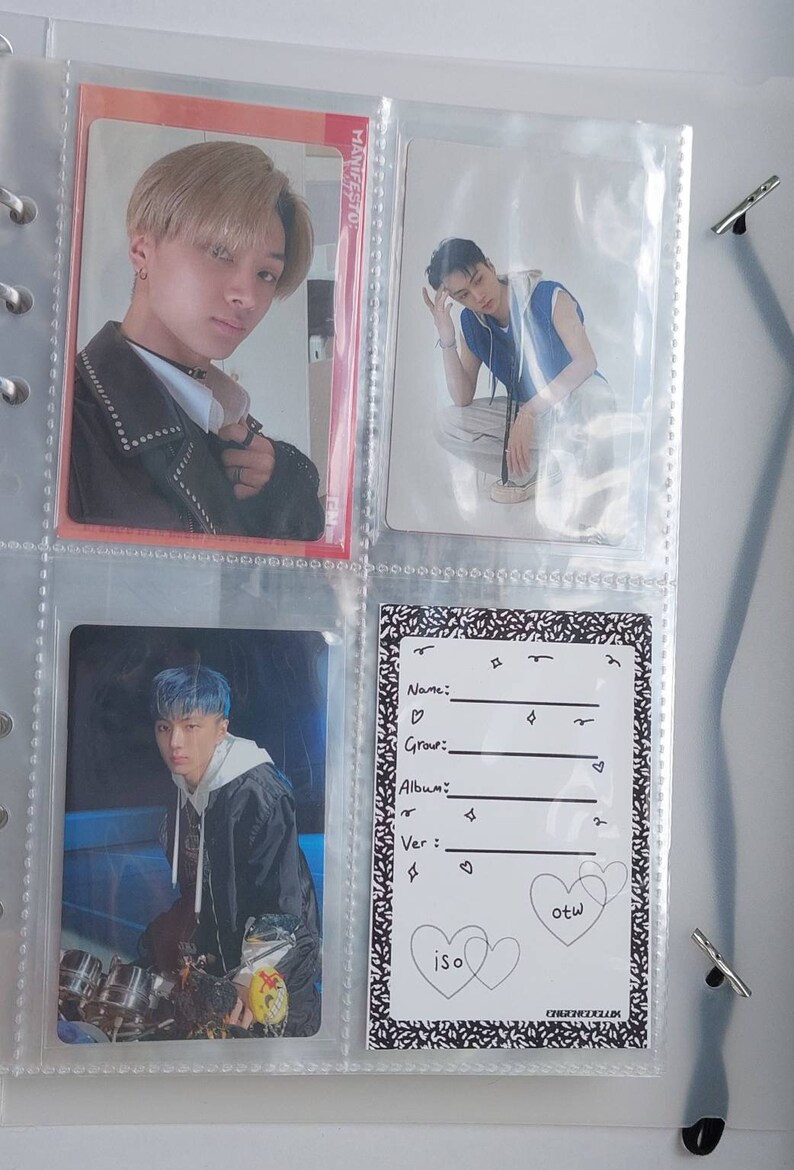Kpop Binder Fillers & ENHYPEN ID Cards Etsy UK