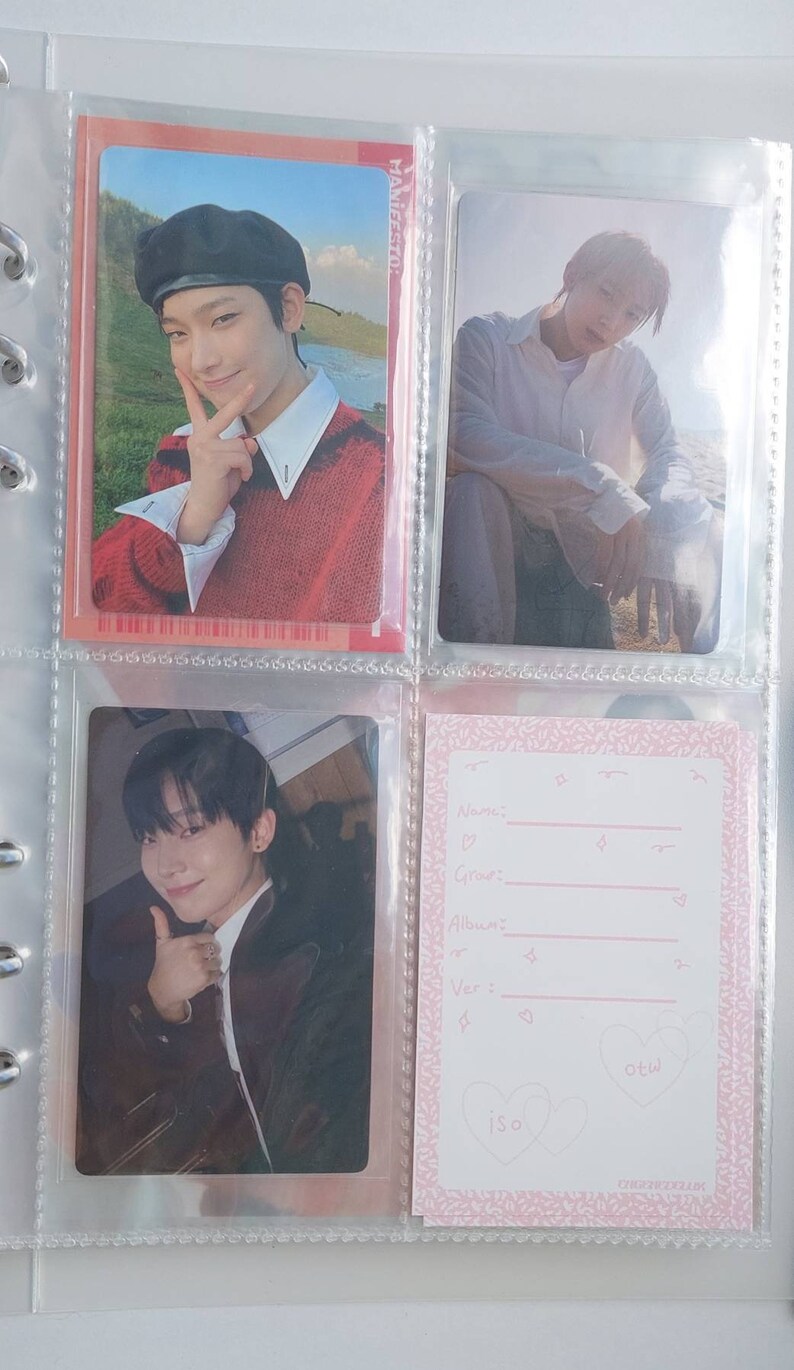 Kpop Binder Fillers & ENHYPEN ID Cards Etsy UK