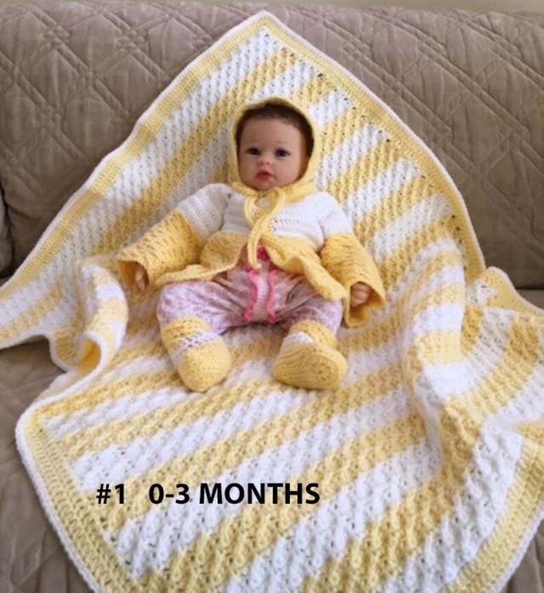 Crocheted and Knitted Baby Layettes, Clothing, Items
