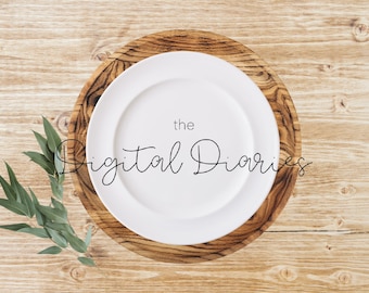 Plate Mockup Cookie Plate Mock Up SVG Mockup Farmhouse Plate Flat Lay Charger Template Plate Template Plate Template Photo
