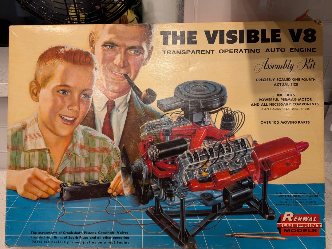 visible v8 operating engine model