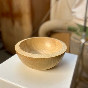 small solid bowl made of ash