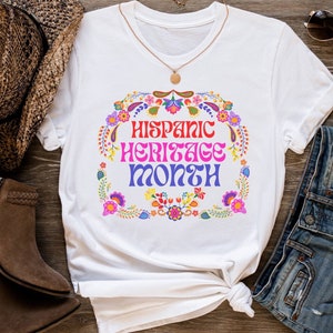 Hispanic heritage shirt, Mexican otomi shirt, celebrate Hispanic culture, gift for her, gift for him, Latina gift t shirt, Spanish t-shirt