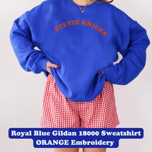 Stevie Knicks viral Taylor embroidered sweatshirt 2026 nyc basketball team pun retro new York MSG t+t wedding crewneck Stevie Knicks merch