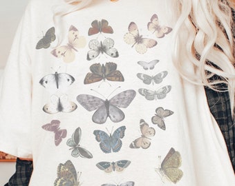 Vintage Butterfly T-Shirt: Comfort Colors Botanical Tee