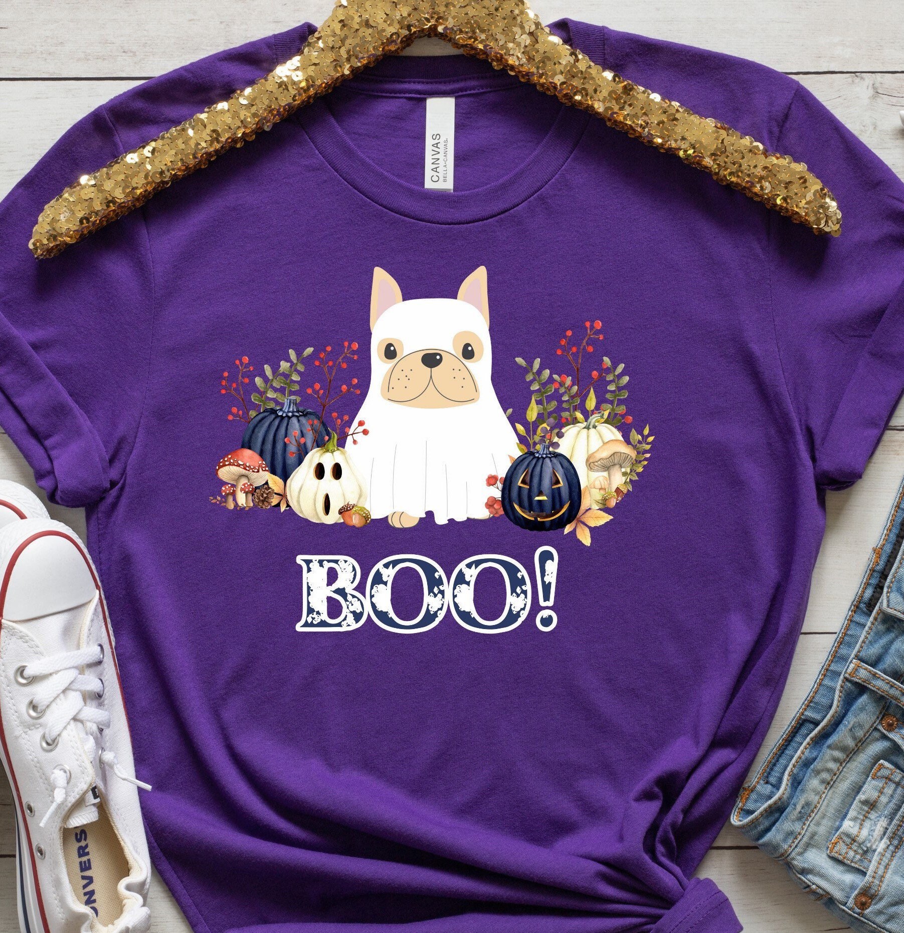 frenchie halloween shirt