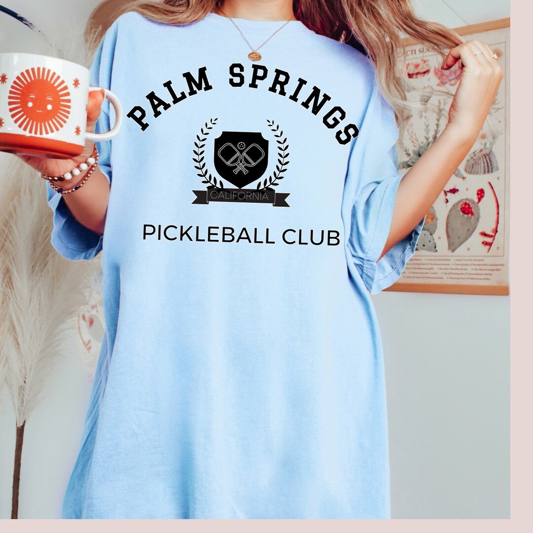 Palm Springs Pickleball Club Shirt, Preppy Pickleball Comfort Colors