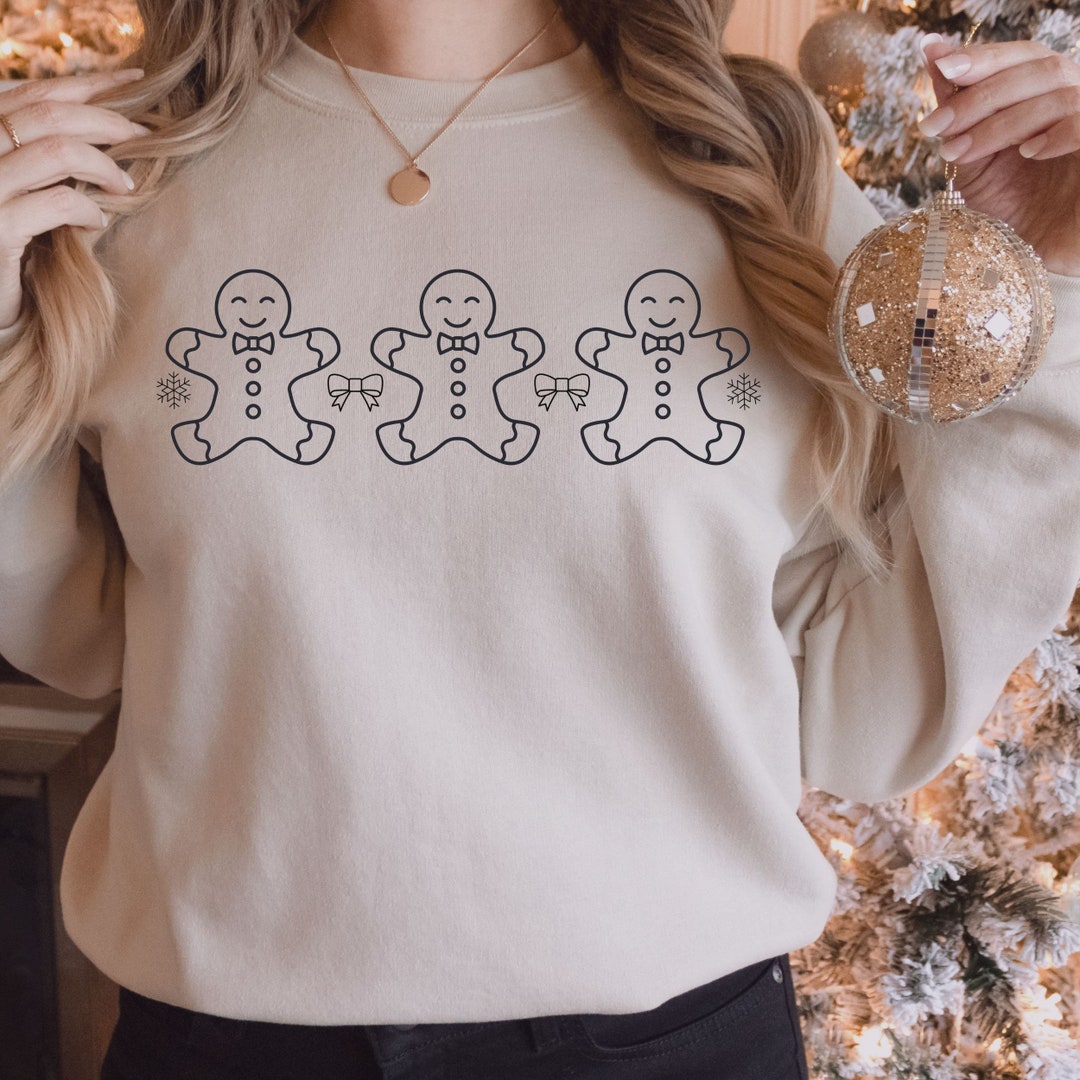 Gingerbread Sweatshirt Christmas Cookie Sweater Gingerbread Etsy