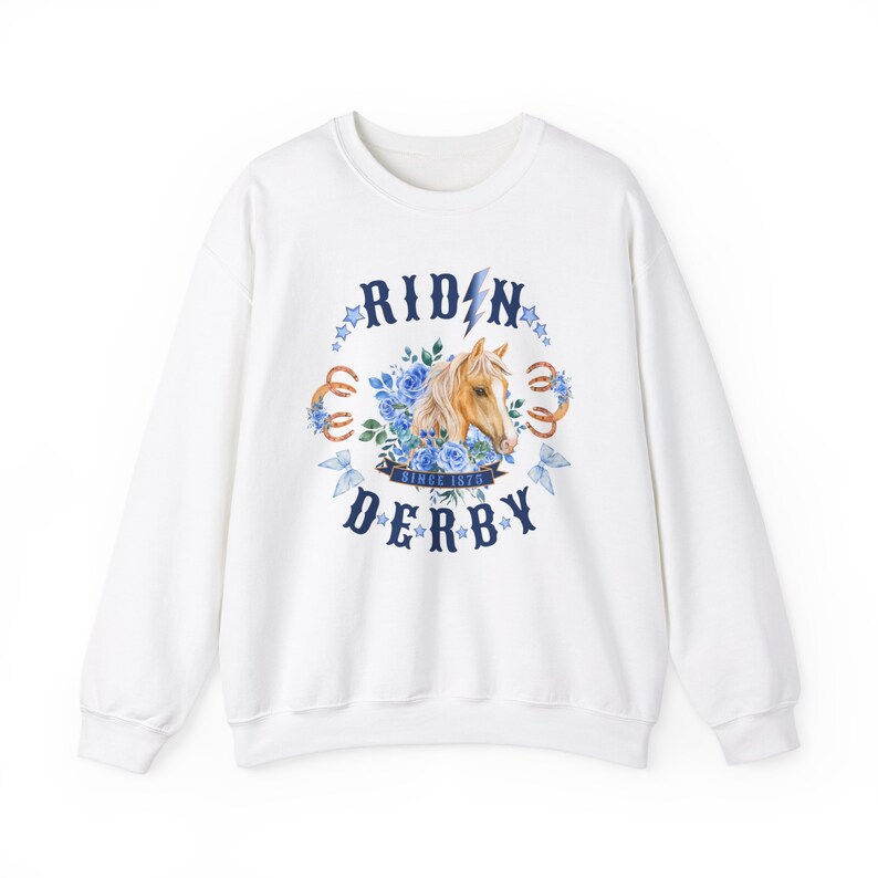 Riding Derby Sweatshirt, Kentucky Horse Racing Crewneck, Kentucky ...