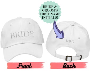 Embroidered Bride Baseball Hat: Personalized Honeymoon Gift