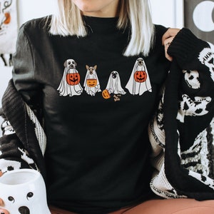 Halloween dog shirt, Halloween shirt, Halloween candy, dog lovers tee, fall shirt, ghost shirt, ghost puppies shirt, trick or treat shirt