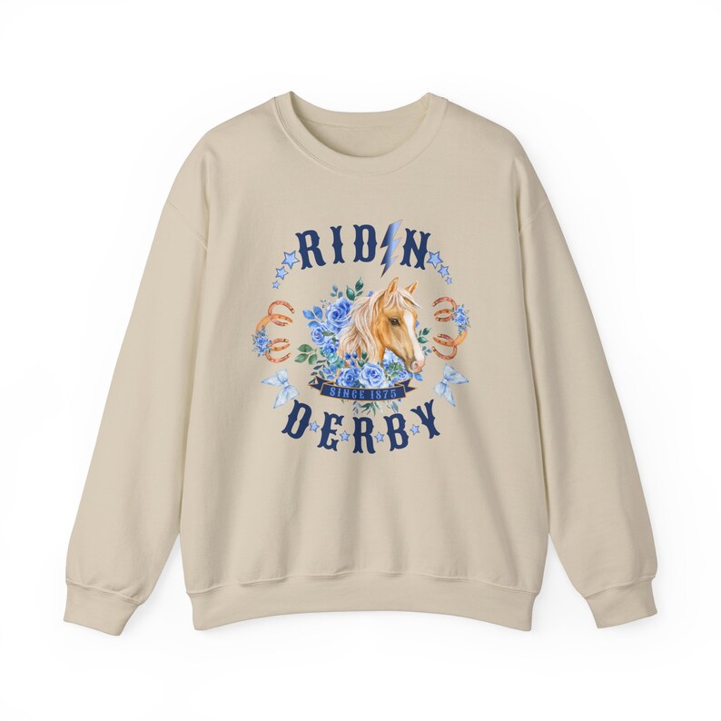 Riding Derby Sweatshirt, Kentucky Horse Racing Crewneck, Kentucky ...