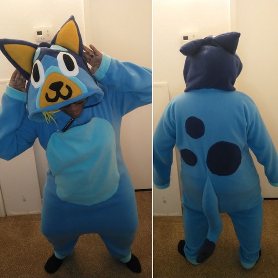 Blue Cartoon Dog Inspired Kigurumi Onesie Adults to Babies Etsy