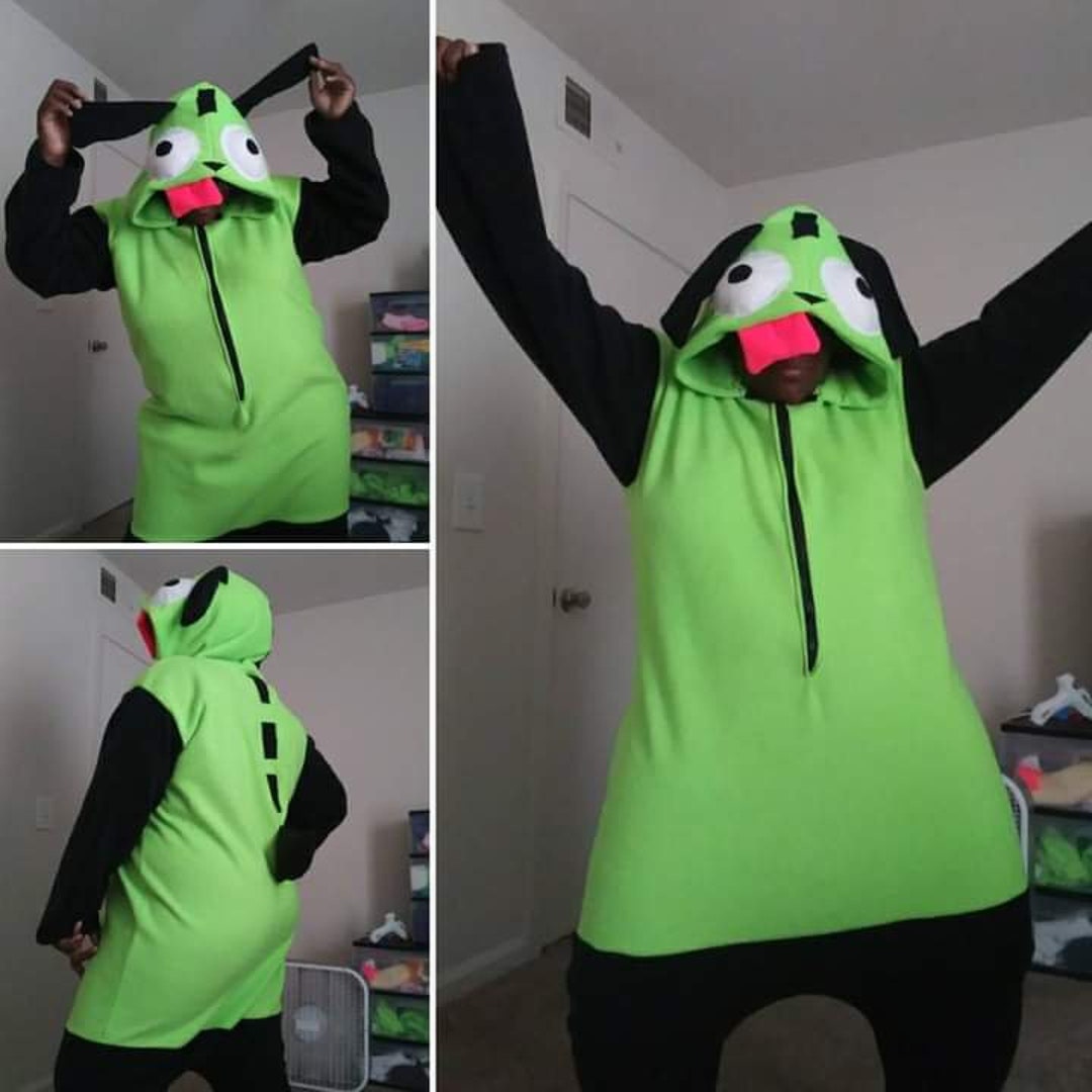 UV Gir Inspired Kigurumi Onesie From the Show Invader Zim Etsy