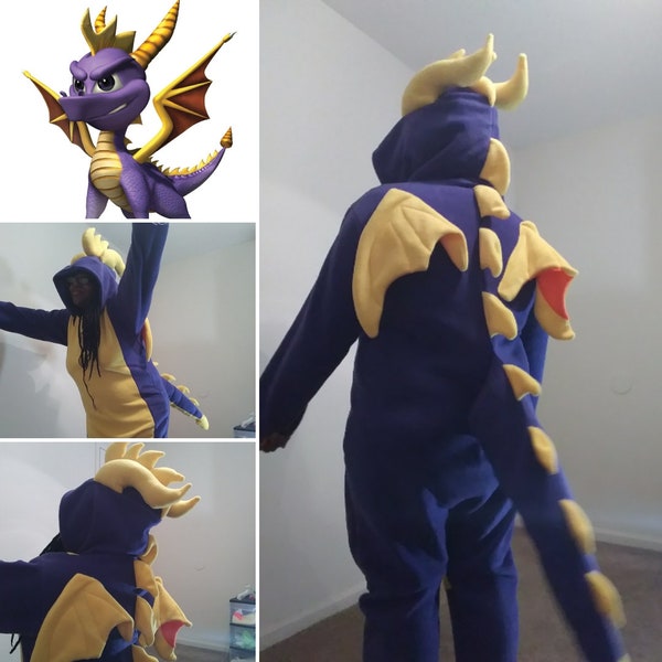 Purple Spy Dragon Inspired Onesie Kigurumi