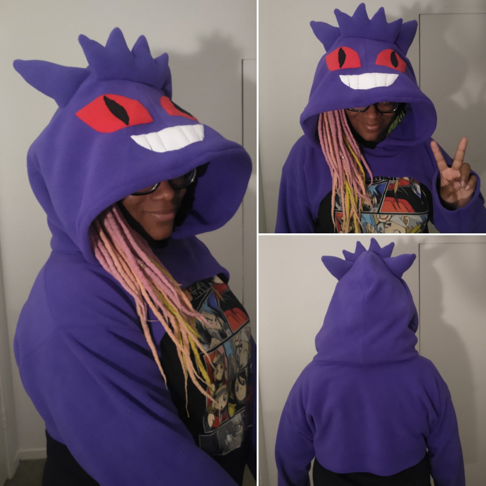 Gengar hoodie with ears outlet