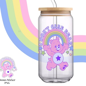 I Don’t Care, Bear SVG, PNG,  DTF, Sublimation, Commercial Use png,