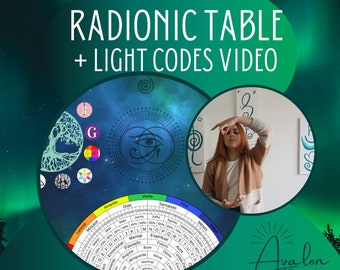 Quantum Radionic Table with Light Codes Video