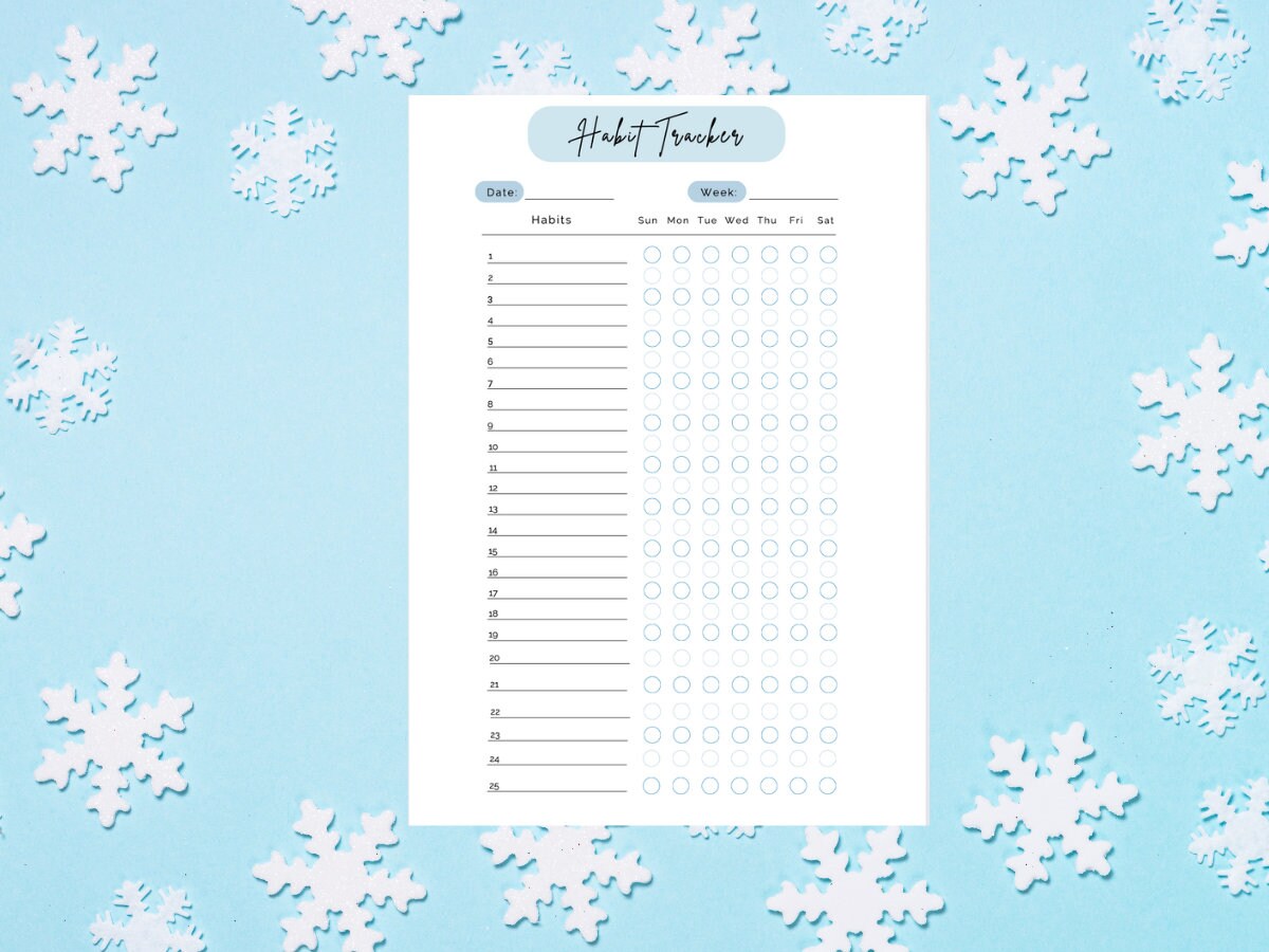 Daily Habit Tracker Printable Habit Tracker Template Daily Health Daily Habit Tracker Printable Habit Tracker Template Daily Health