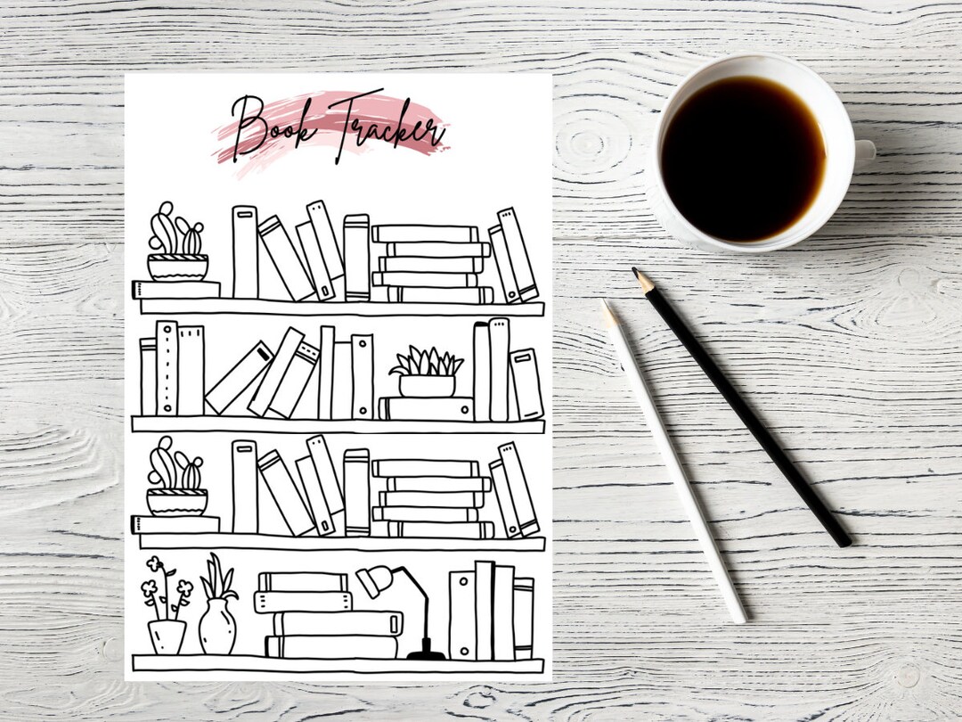Bookshelf Book Tracker Printable, Reading Log (digital Download) - Etsy UK