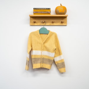 Vintage Yellow 1960s Rendale kids Cardigan (4T)