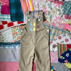 Vintage Carters crayon overalls
