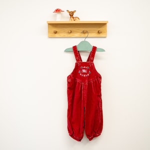 Vintage Oshkosh Overalls Burgundy Corduroy (18 Months)