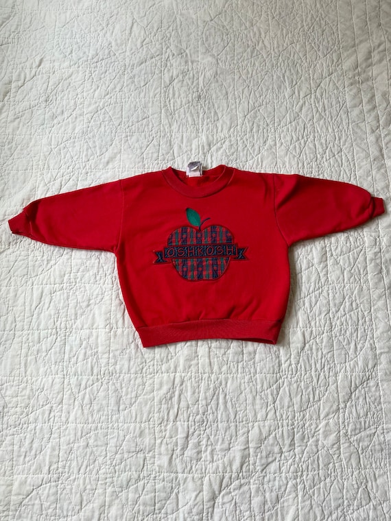 Vintage Oshkosh Apple Sweatshirt Etsy