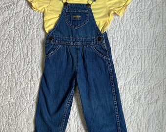 Vintage Oshkosh Overalls Set (4T)