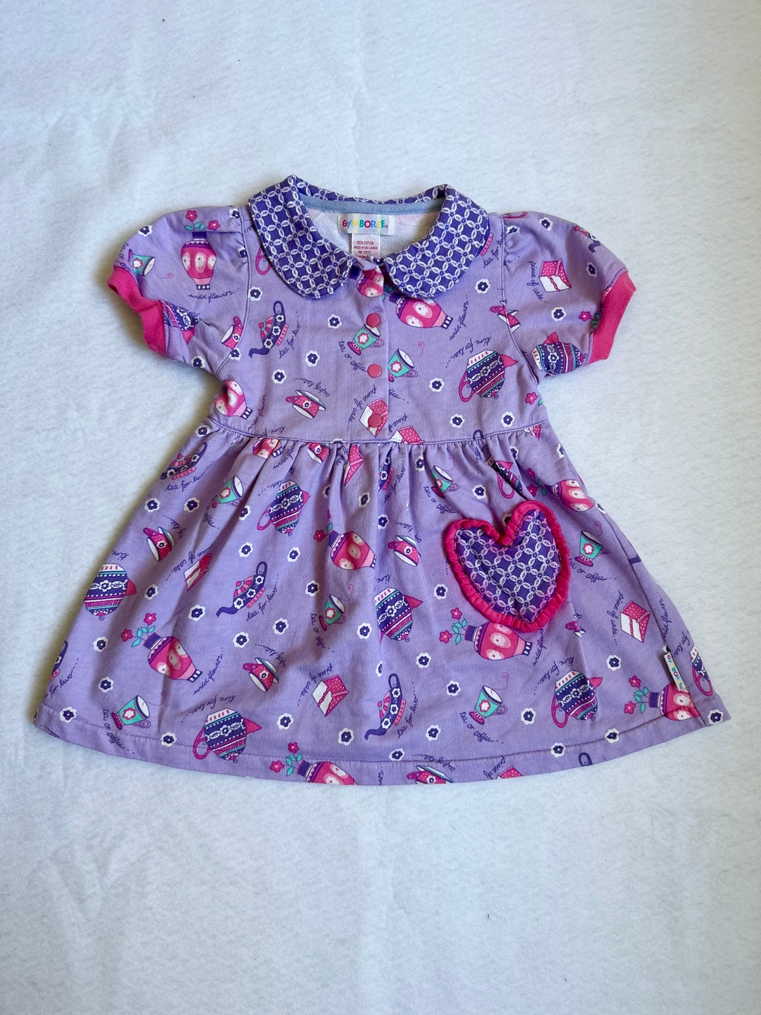 Vintage Gymboree Tea Party Dress 2T3T Etsy