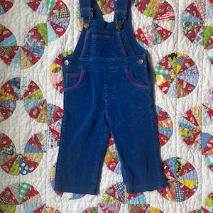 Vintage Corduroy Popsicle Overalls (24 months)