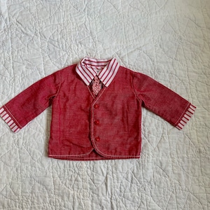 Vintage Faux 3 piece baby Suit Top (12 months)