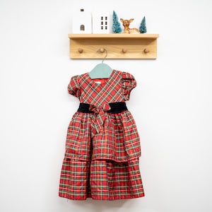 Girls Plaid Christmas Dress (24 months)