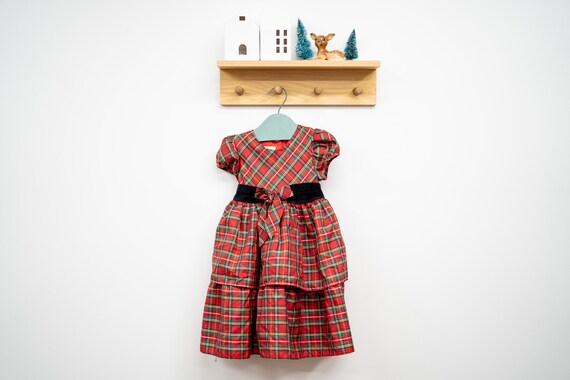 Girls Plaid Christmas Dress (24 months) - image 1