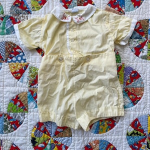 Vintage 50s-60s yellow Romper (2T)