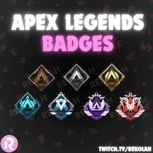 Apex Legends platzierte Badges - Sub/Bit Badges/Emotes Für Streamer, YouTube, Twitch, OBS & StreamlabsOBS