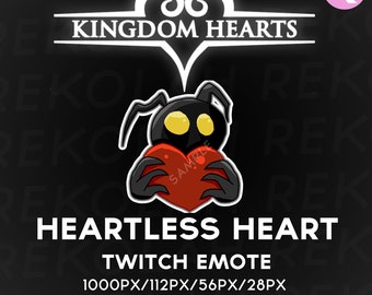Kingdom Hearts Heartless Emote – odznaki/emotikony Twitch Sub/Bit do streamingu, YouTube, OBS i StreamlabsOBS