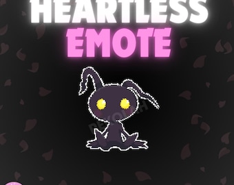 Animowana emotka „Kingdom Hearts Heartless” w stylu pikselowym – odznaki/emotikony Twitch Sub/Bit do streamingu, YouTube, Twitch, OBS i StreamlabsOBS