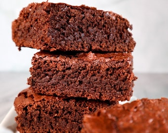 Brownies, GF, VEGAN, Allergen free, Chocolate, Nut free, Dairy free, Egg free, Soy free, Celiac safe