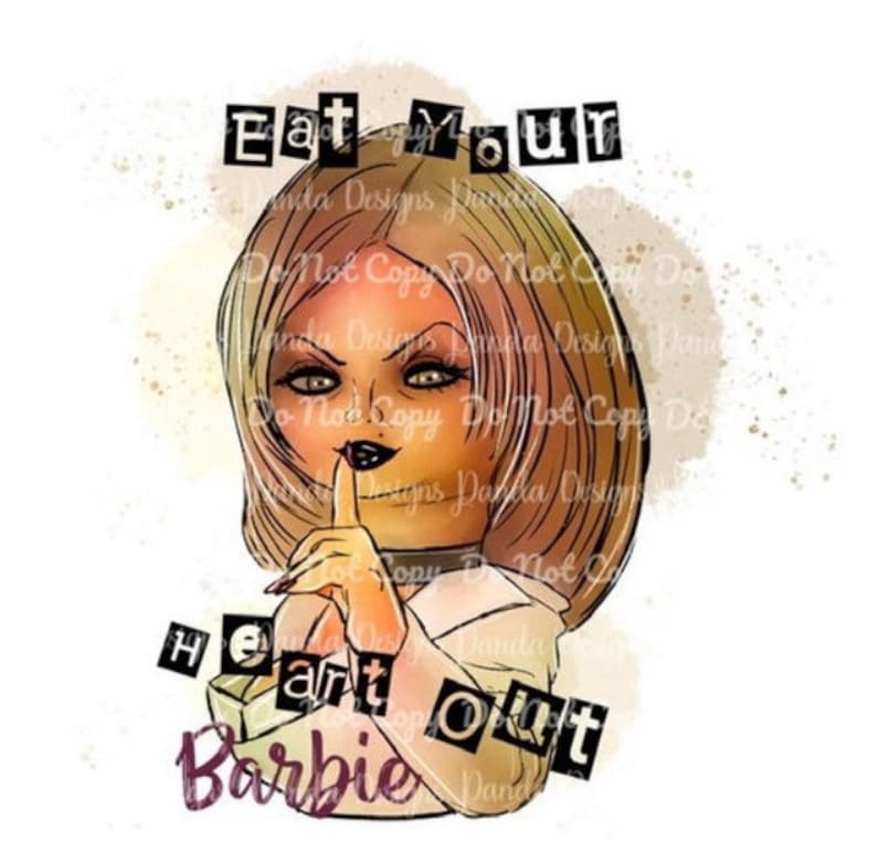 Eat Your Heart Out Barbie Sublimation PNG PNG Halloween - Etsy